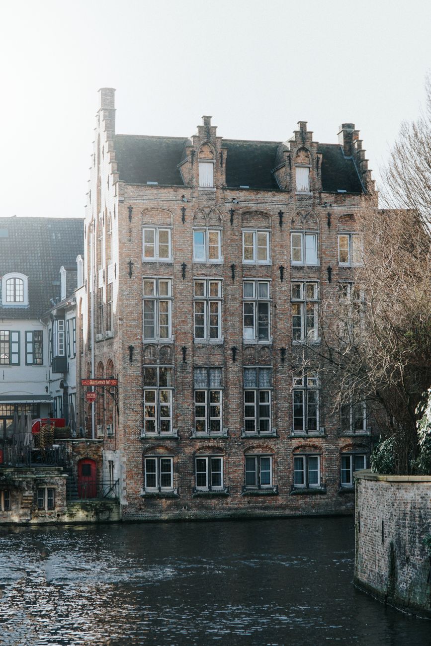 Middeleeuws Brugge met zijn grachten